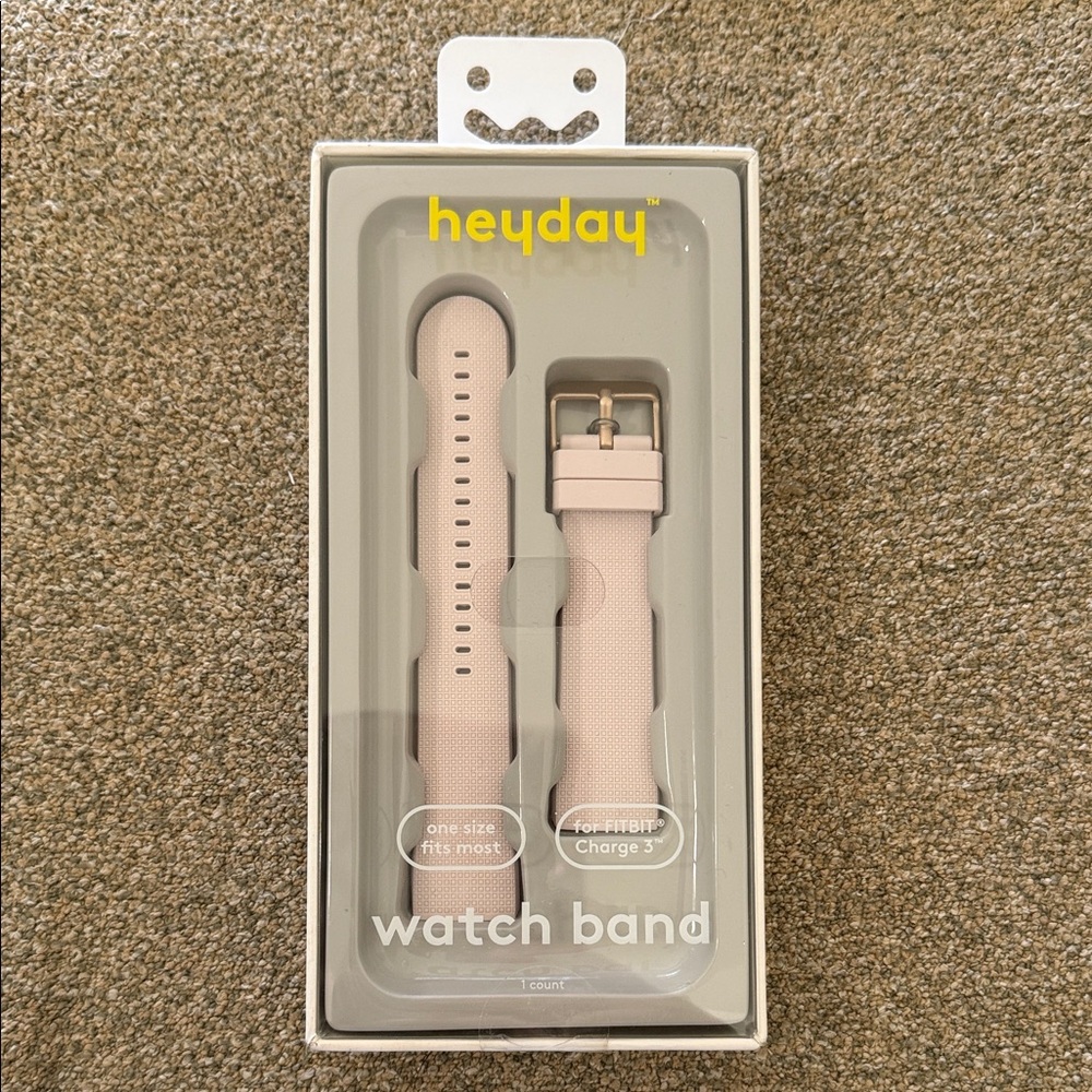 Heyday Watch Band ~ For Fitbit Charge 3 ~ New Hot Pink